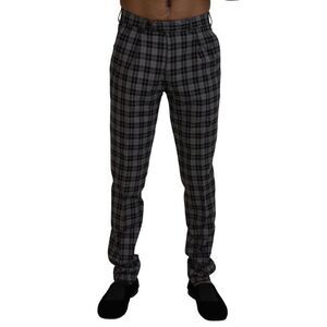 BENCIVENGA Plaid Trousers PAN74049 Men Gray Patterned Bottoms